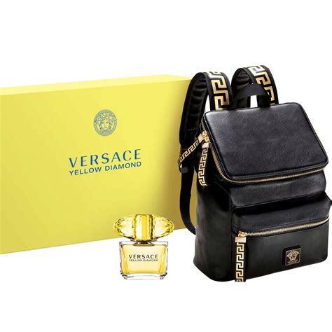 versace yellow diamond with backpack|Versace Yellow Diamond for women.